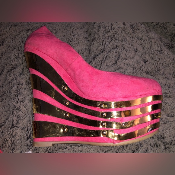 (Read description) Alba Footwear Hot Pink 5” Heels Elisa-1 Fuchsia size 8.5 - Picture 3 of 15